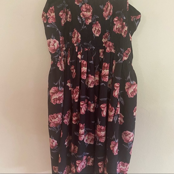 Band Of Gypsies Rose Print Floral Bustier Dress - Picture 6 of 6